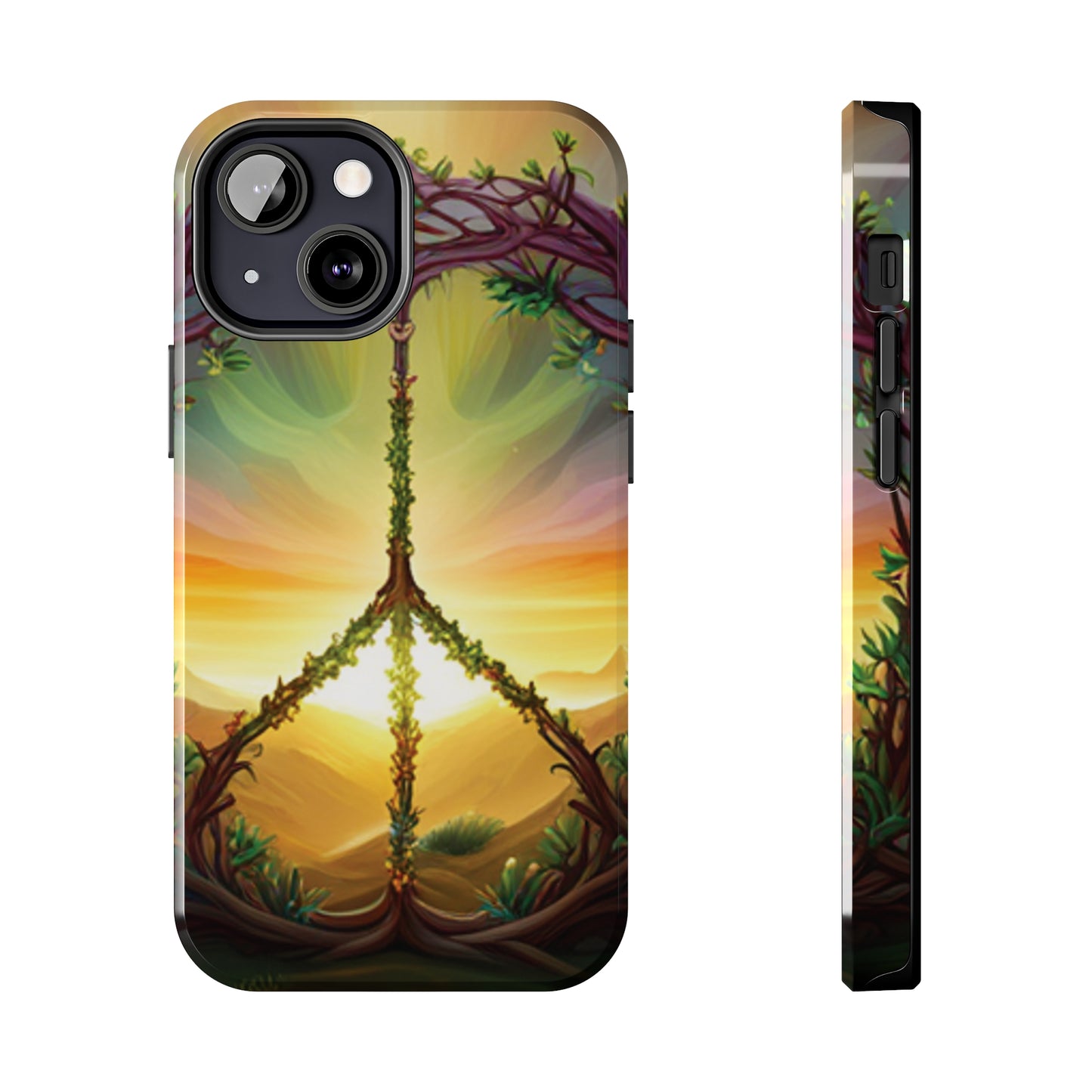 Strong Apple iPhone Case Ft. Peace Sign (Choose Peace)