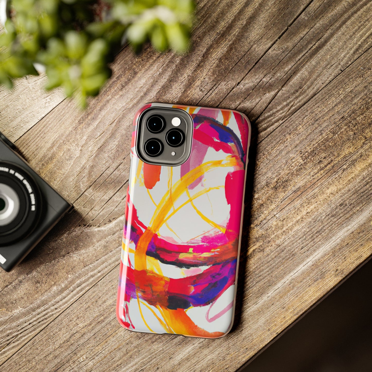 Tough Apple iPhone Cases Ft. Abstract Scarlet