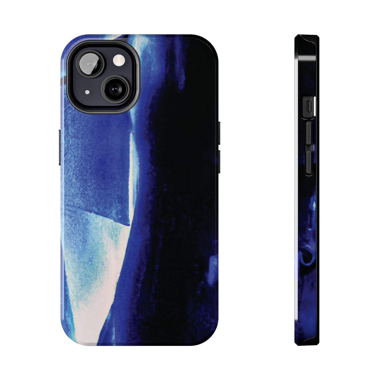 Tough Apple iPhone Cases Ft. Half Blue