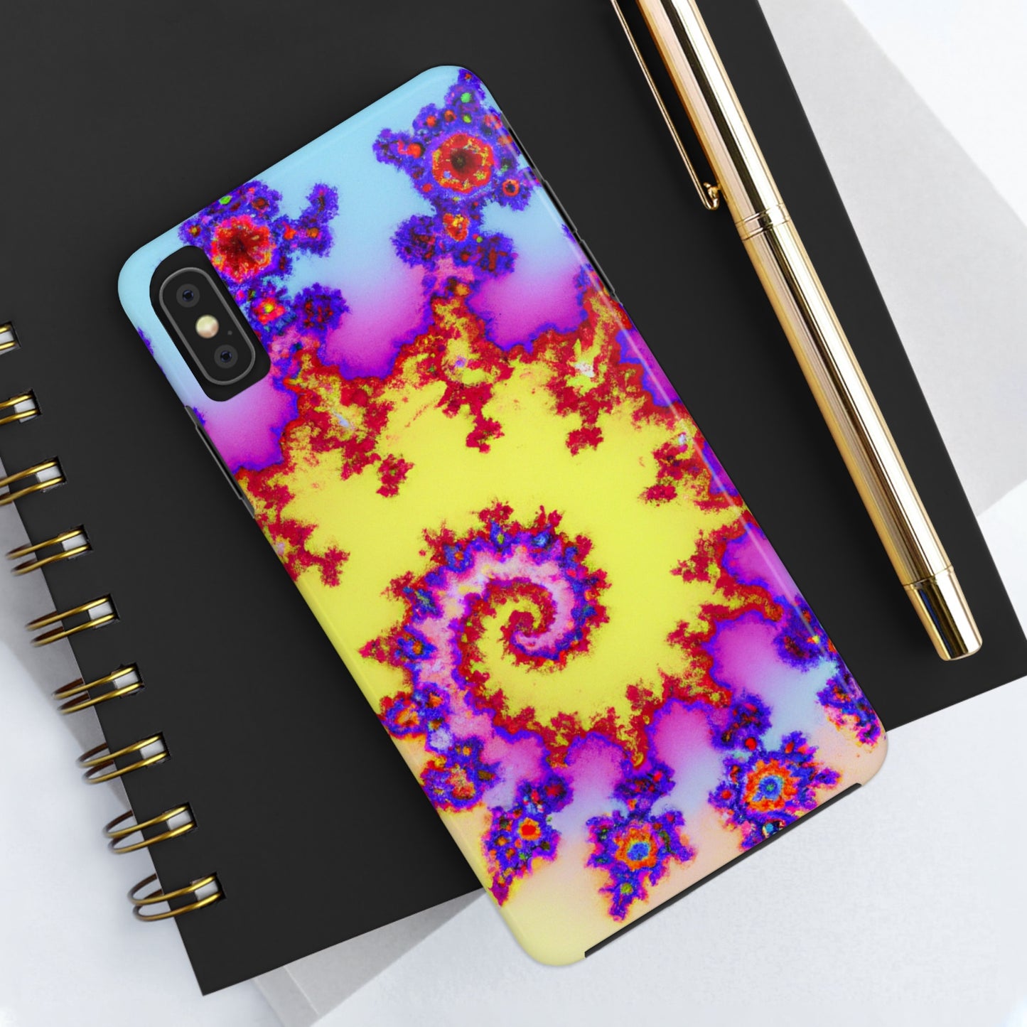 Tough Case-Mate iPhone Case Ft. Tie Dye Fractal