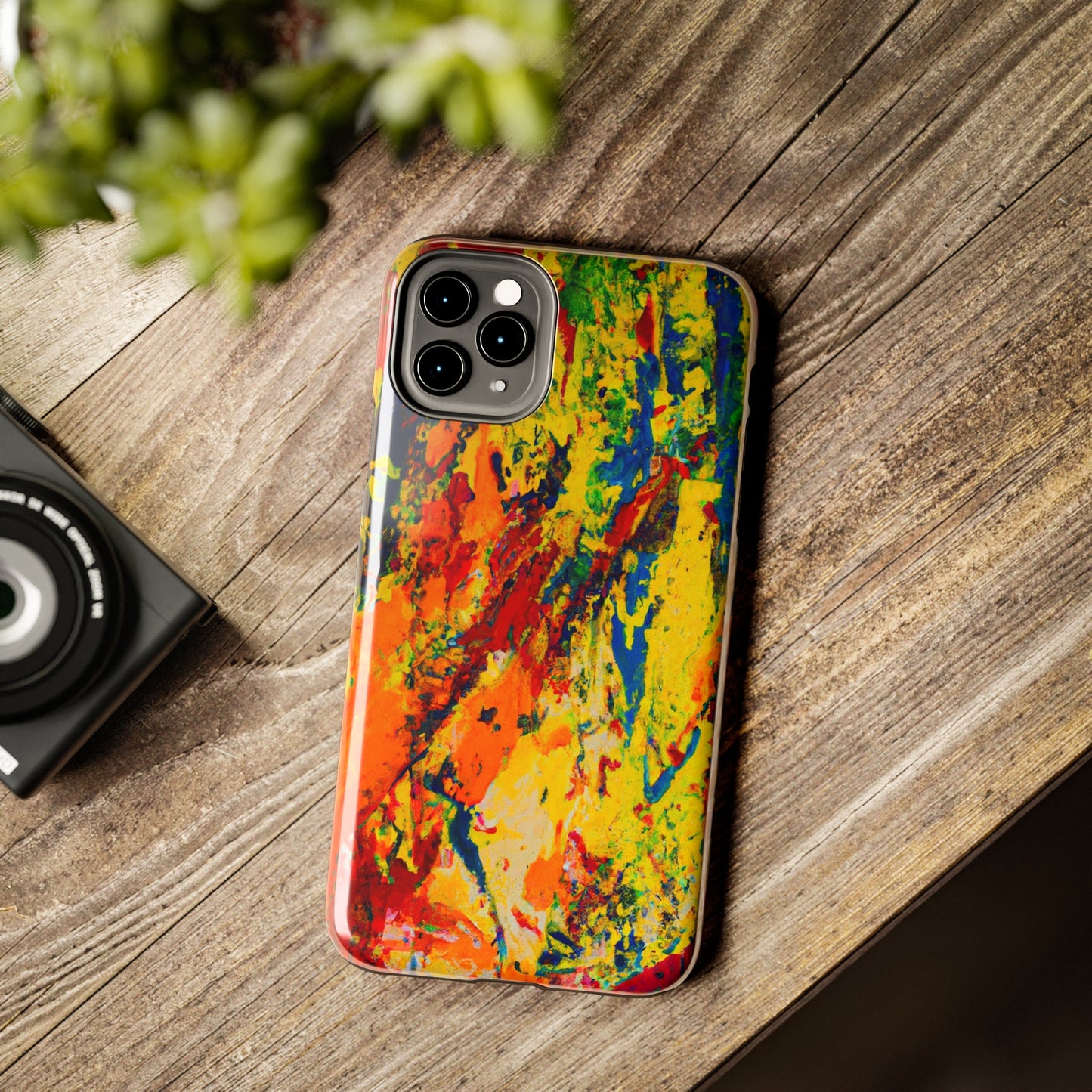 Tough Case-Mate iPhone Case Ft. Abstract Yellow Orange