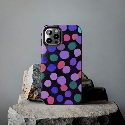 Tough Case-Mate iPhone Case Ft. Purple Dots