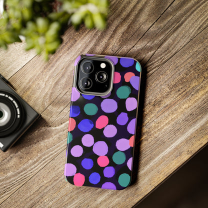 Tough Case-Mate iPhone Case Ft. Purple Dots