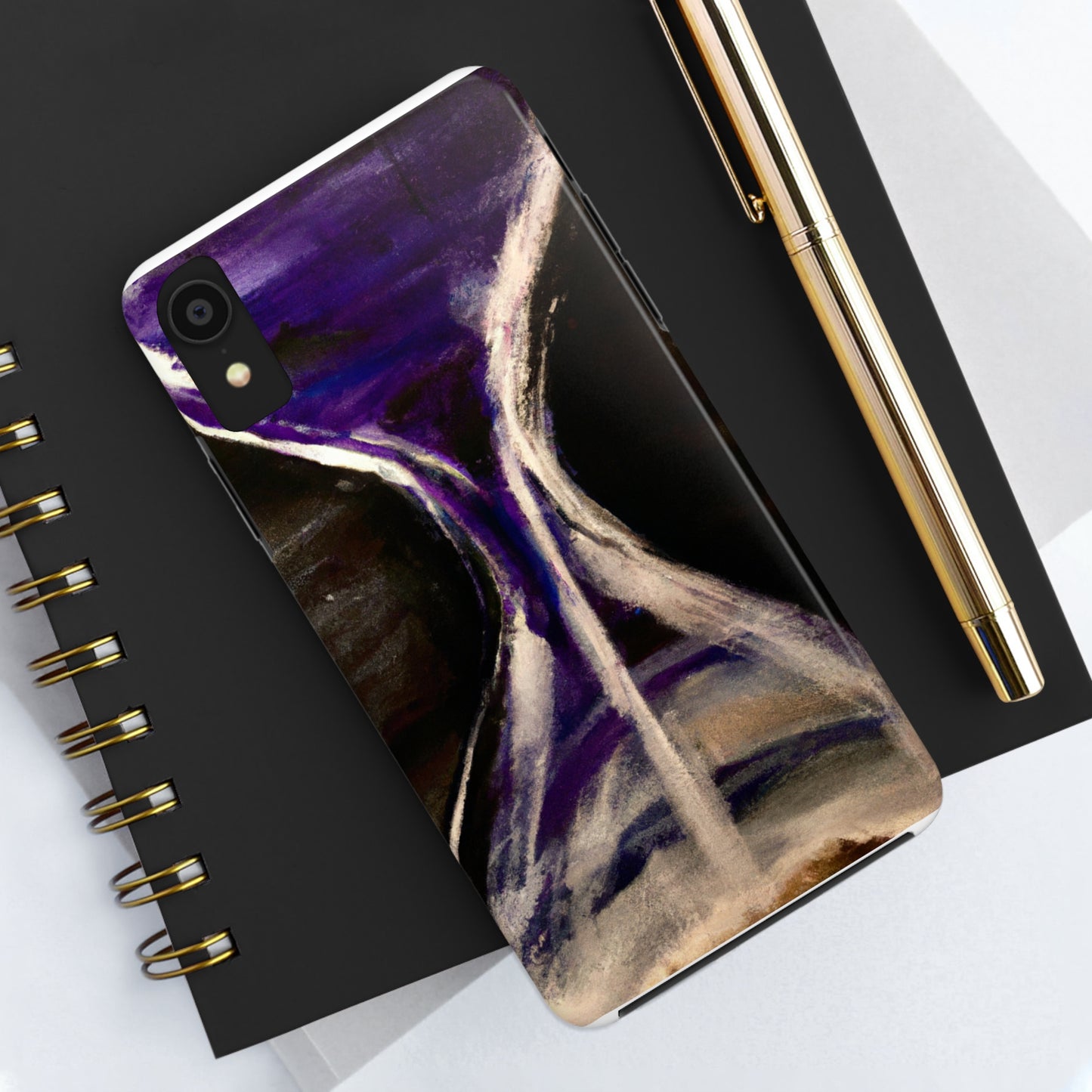 Tough Case-Mate iPhone Case Ft. Purple Hourglass