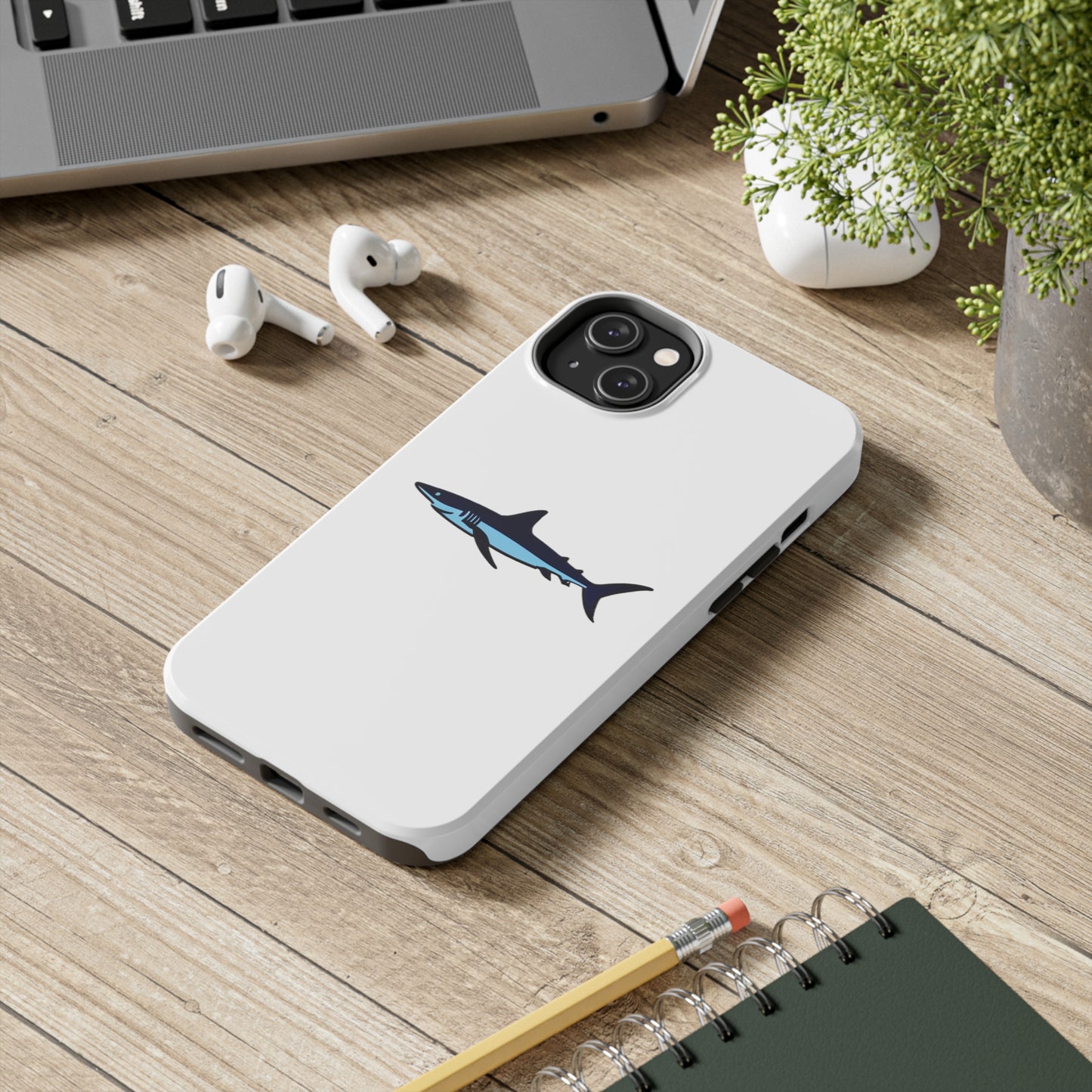 Strong Apple iPhone Case Ft. Simple Shark