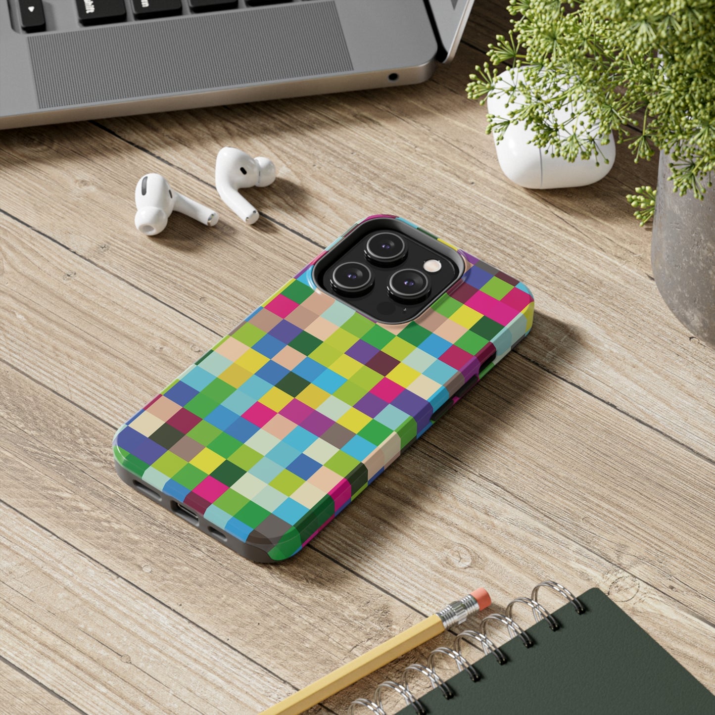 Tough Apple iPhone Case Ft. Light Pixels