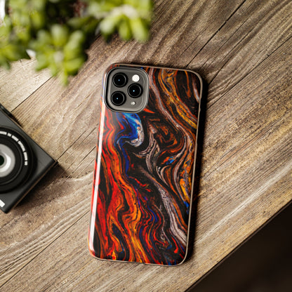 Tough Apple iPhone Case Ft. Abstract Petrified Wood