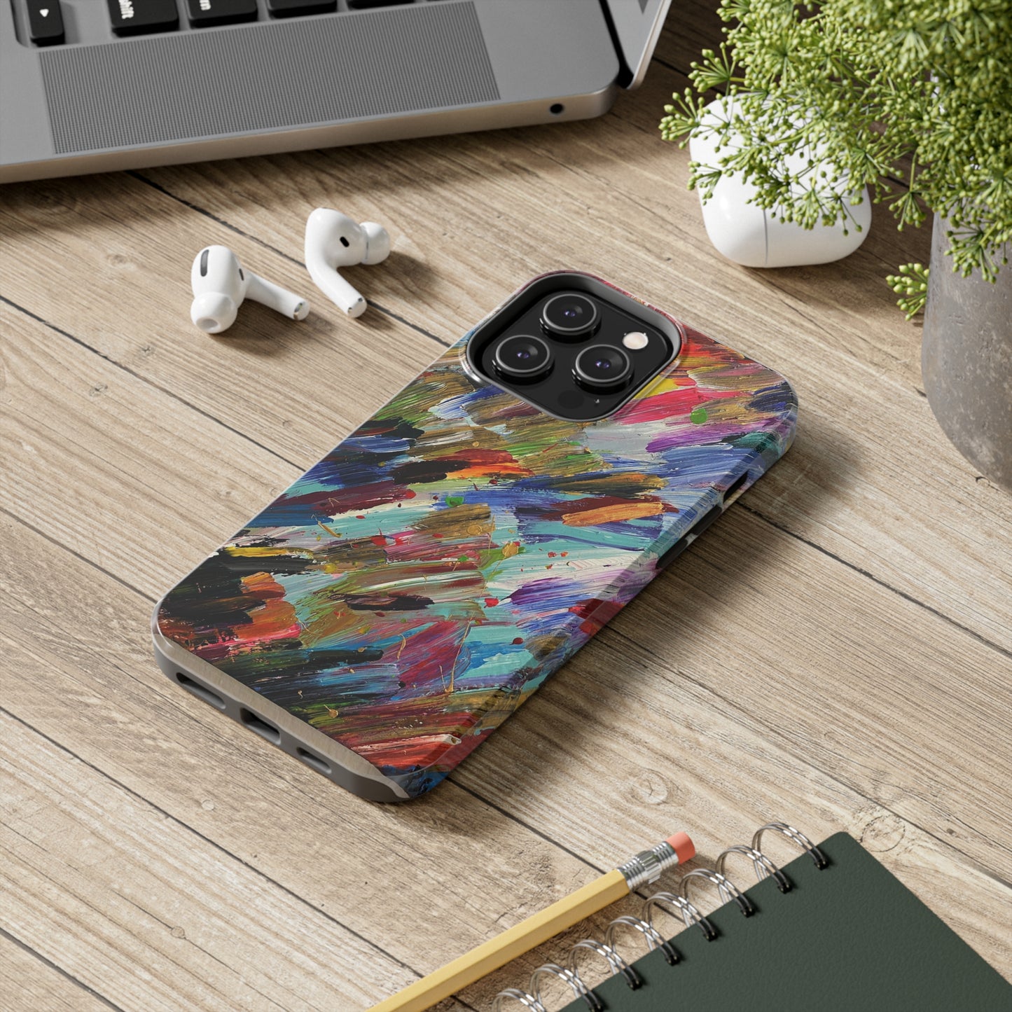 Tough Case-Mate iPhone Case Ft. Abstract Acrylic Feathers