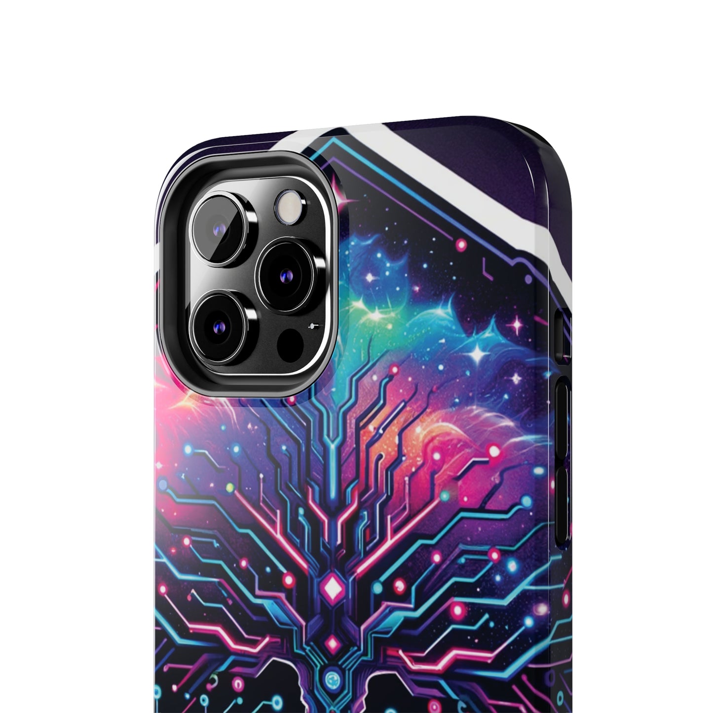 ToughDrop Apple iPhone Case Ft. Cyberpunk Nebula Tree