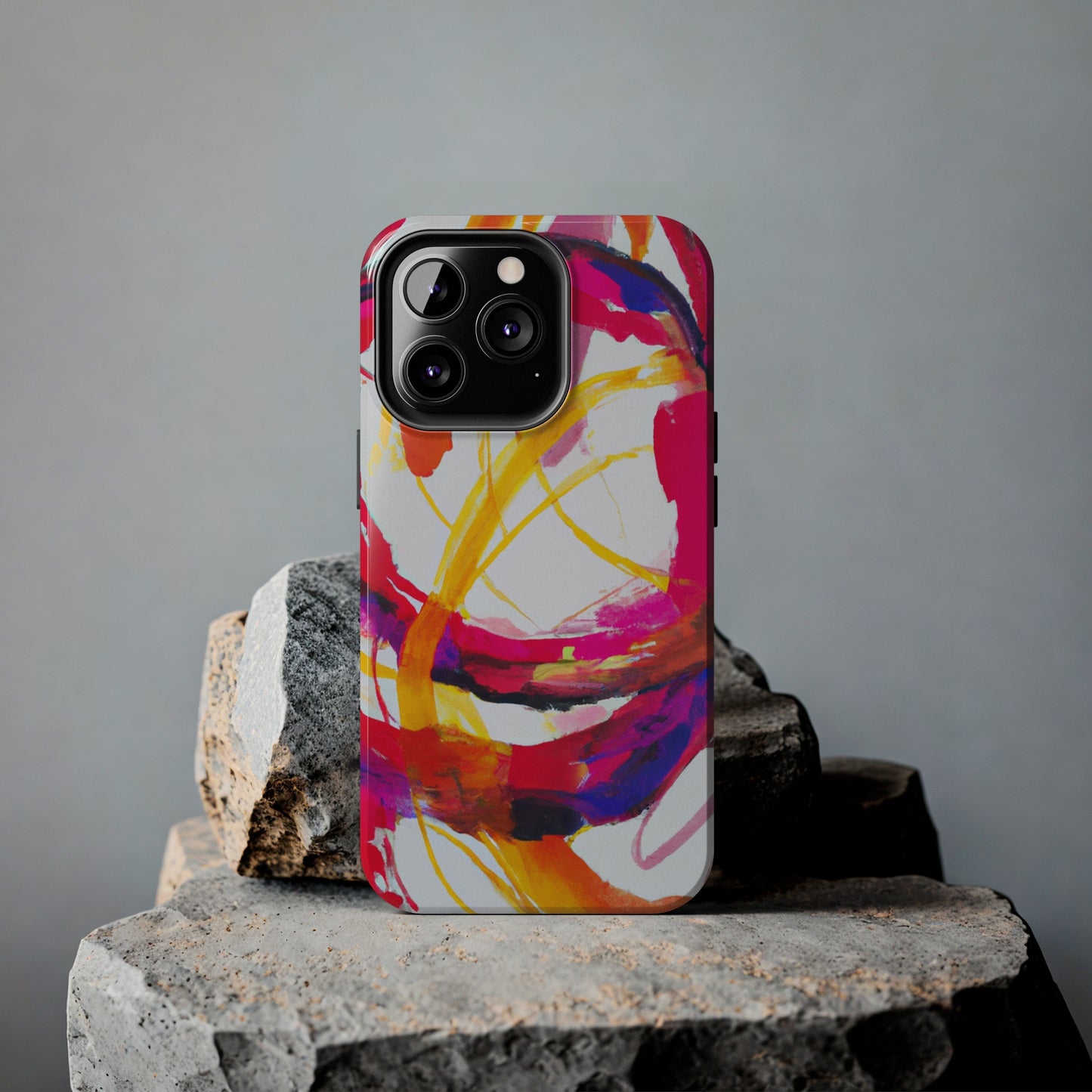 Tough Apple iPhone Cases Ft. Abstract Scarlet