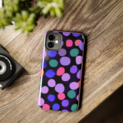 Tough Case-Mate iPhone Case Ft. Purple Dots