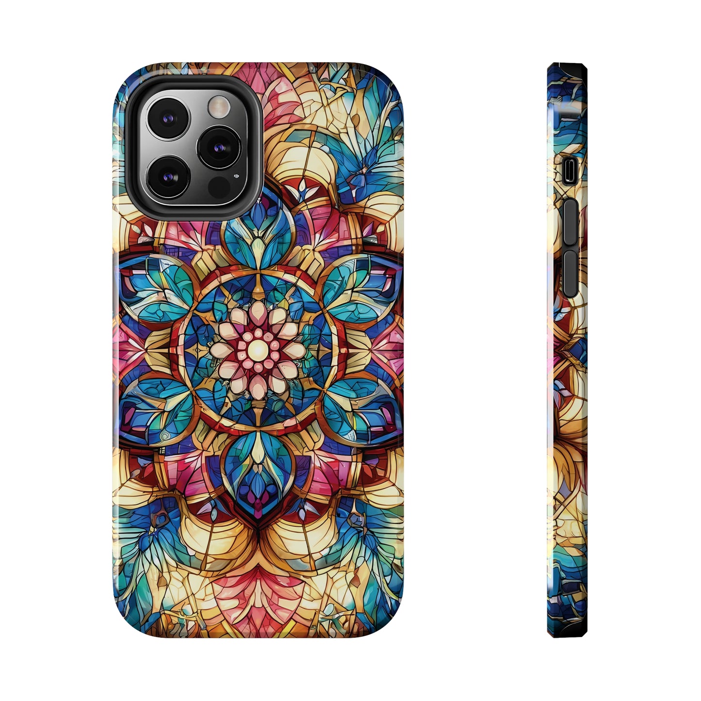 ToughDrop Apple iPhone Case Ft. Stained Glass Fractal