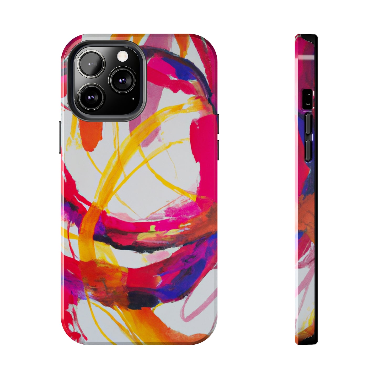 Tough Apple iPhone Cases Ft. Abstract Scarlet