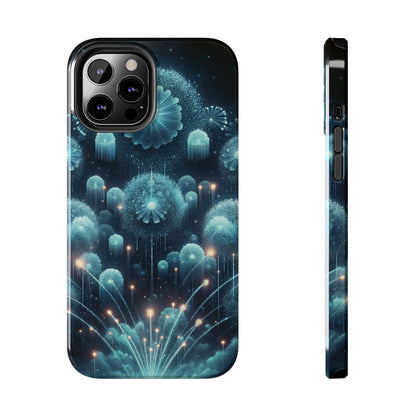 ToughDrop Apple iPhone Case Ft. Blue Dot New Year Fireworks