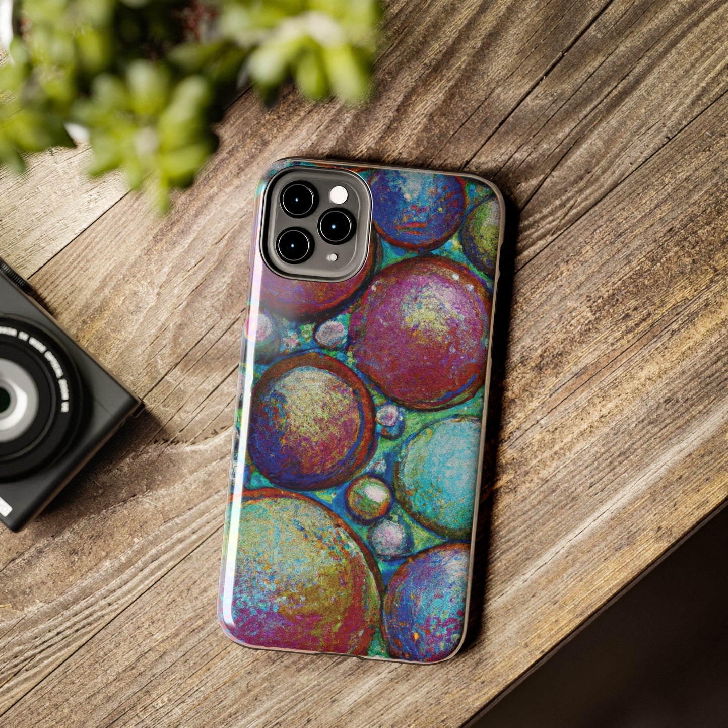 Tough Apple iPhone Cases Ft. Big Acrylic Bubbles