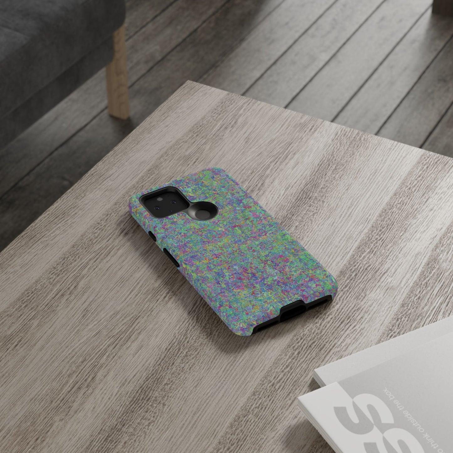 Tough Phone Case Ft. Rainbow Acrylic Noise