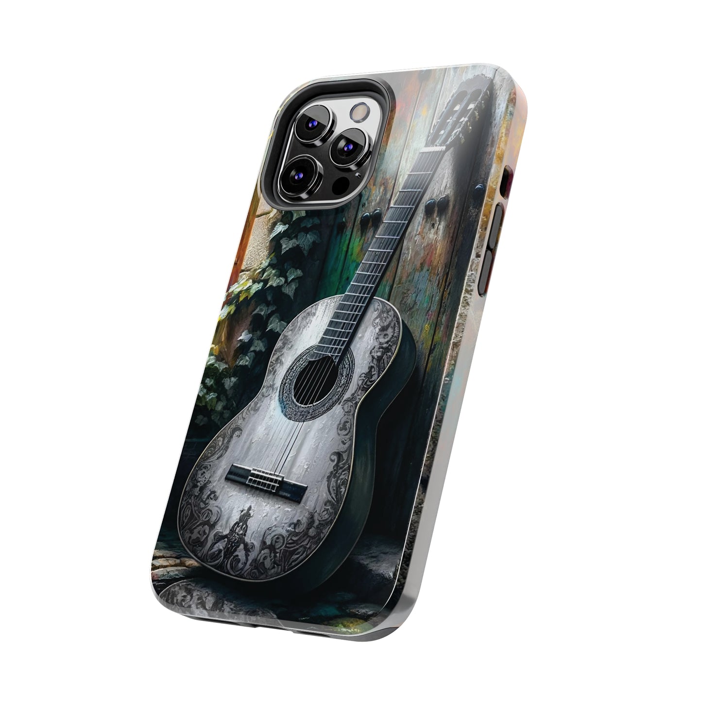 ToughDrop Apple iPhone Case Ft. Greyscale Guitar