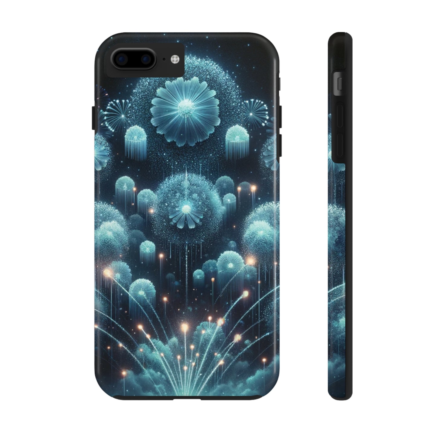 ToughDrop Apple iPhone Case Ft. Blue Dot New Year Fireworks