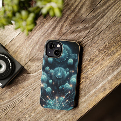 ToughDrop Apple iPhone Case Ft. Blue Dot New Year Fireworks