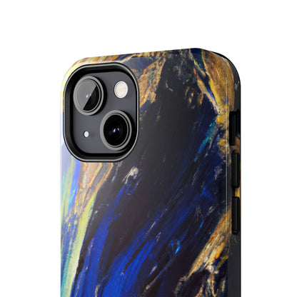 Tough Case-Mate iPhone Case Ft. Acrylic Blue Gold