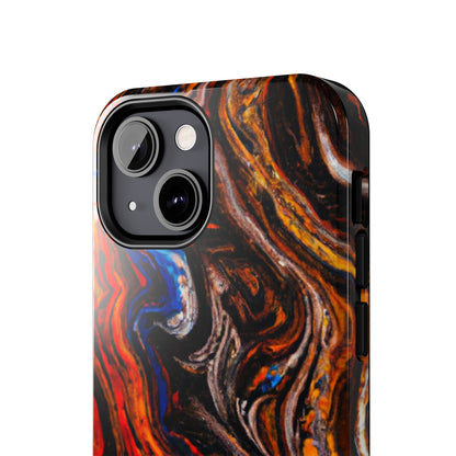 Tough Apple iPhone Case Ft. Abstract Petrified Wood