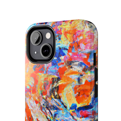 Tough Apple iPhone Case Ft. Abstract Blue and Orange