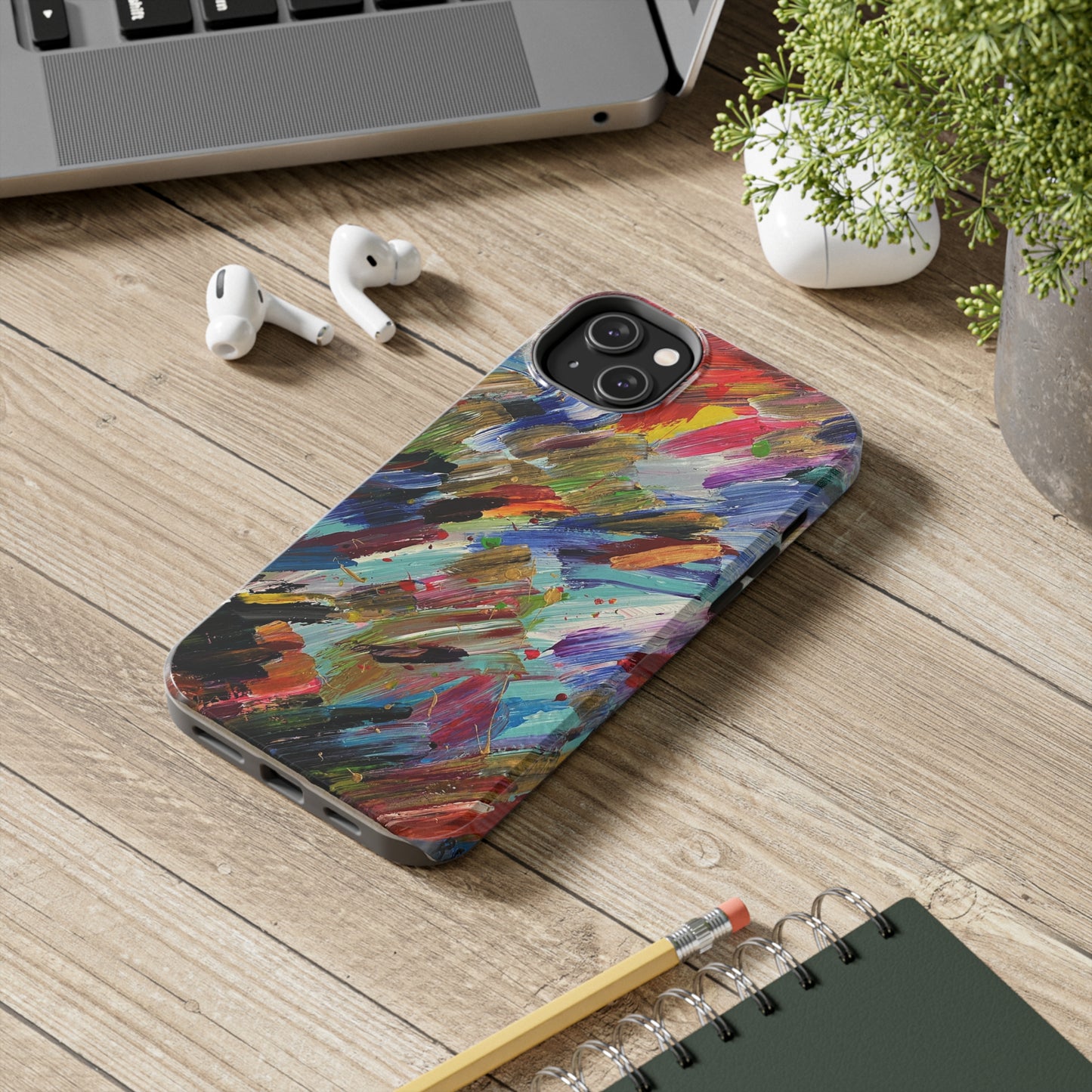 Tough Case-Mate iPhone Case Ft. Abstract Acrylic Feathers