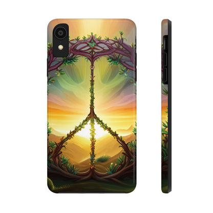 Strong Apple iPhone Case Ft. Peace Sign (Choose Peace)