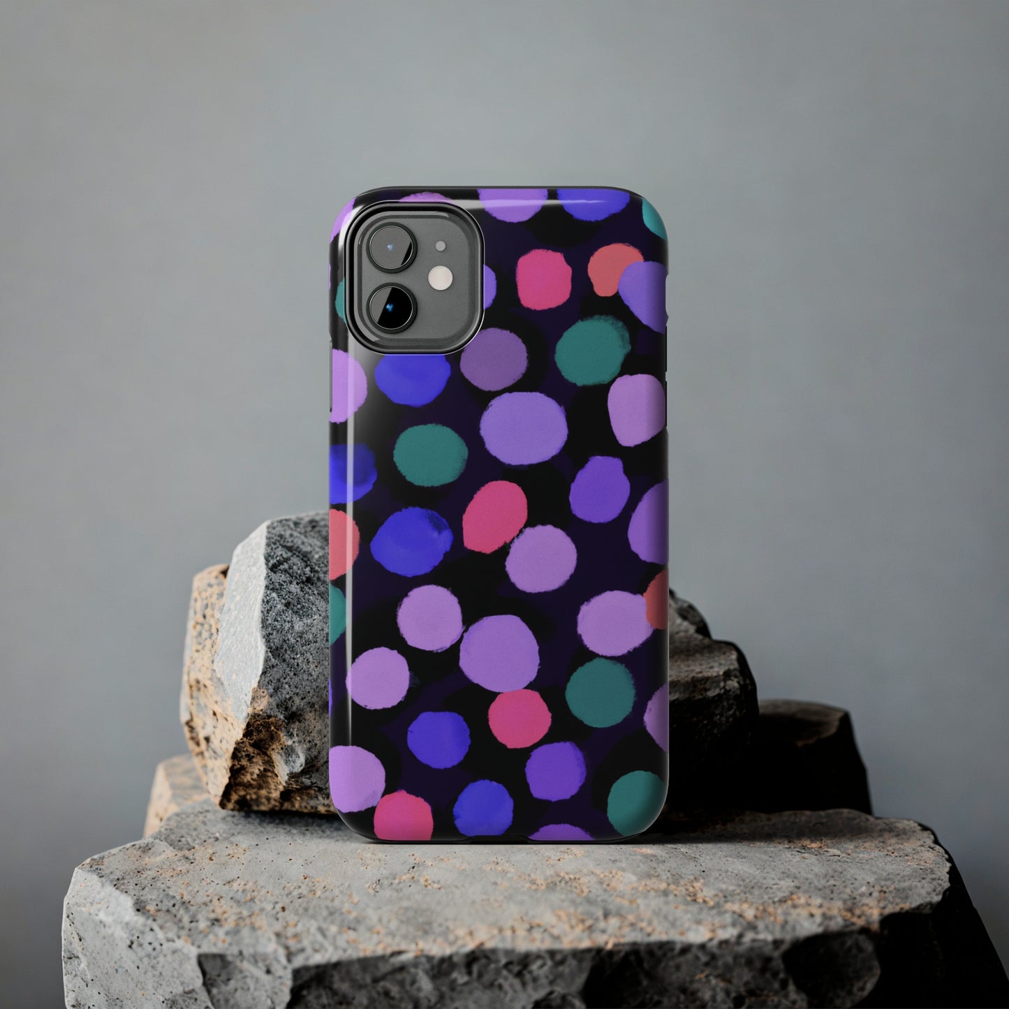 Tough Case-Mate iPhone Case Ft. Purple Dots