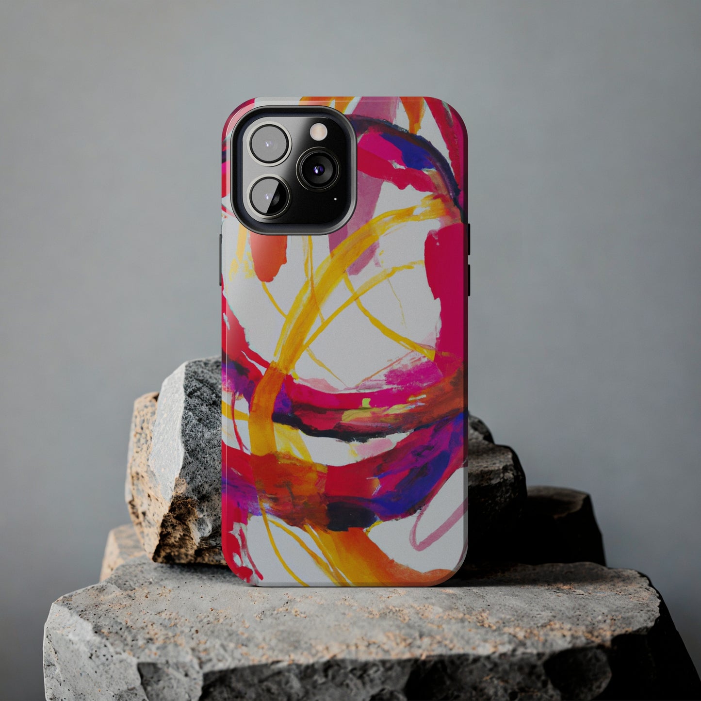 Tough Apple iPhone Cases Ft. Abstract Scarlet