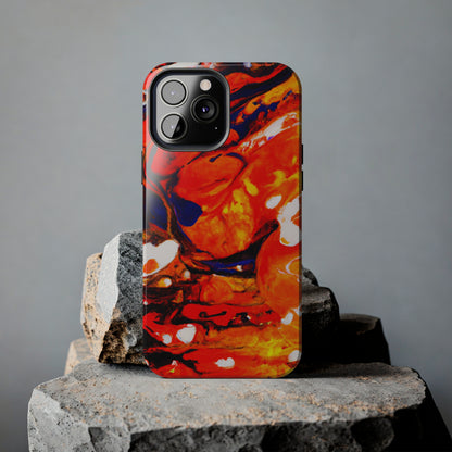 Tough Apple iPhone Cases Ft. Abstract Halloween Pumpkin