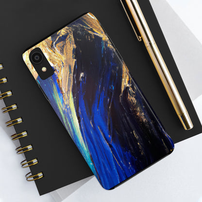 Tough Case-Mate iPhone Case Ft. Acrylic Blue Gold