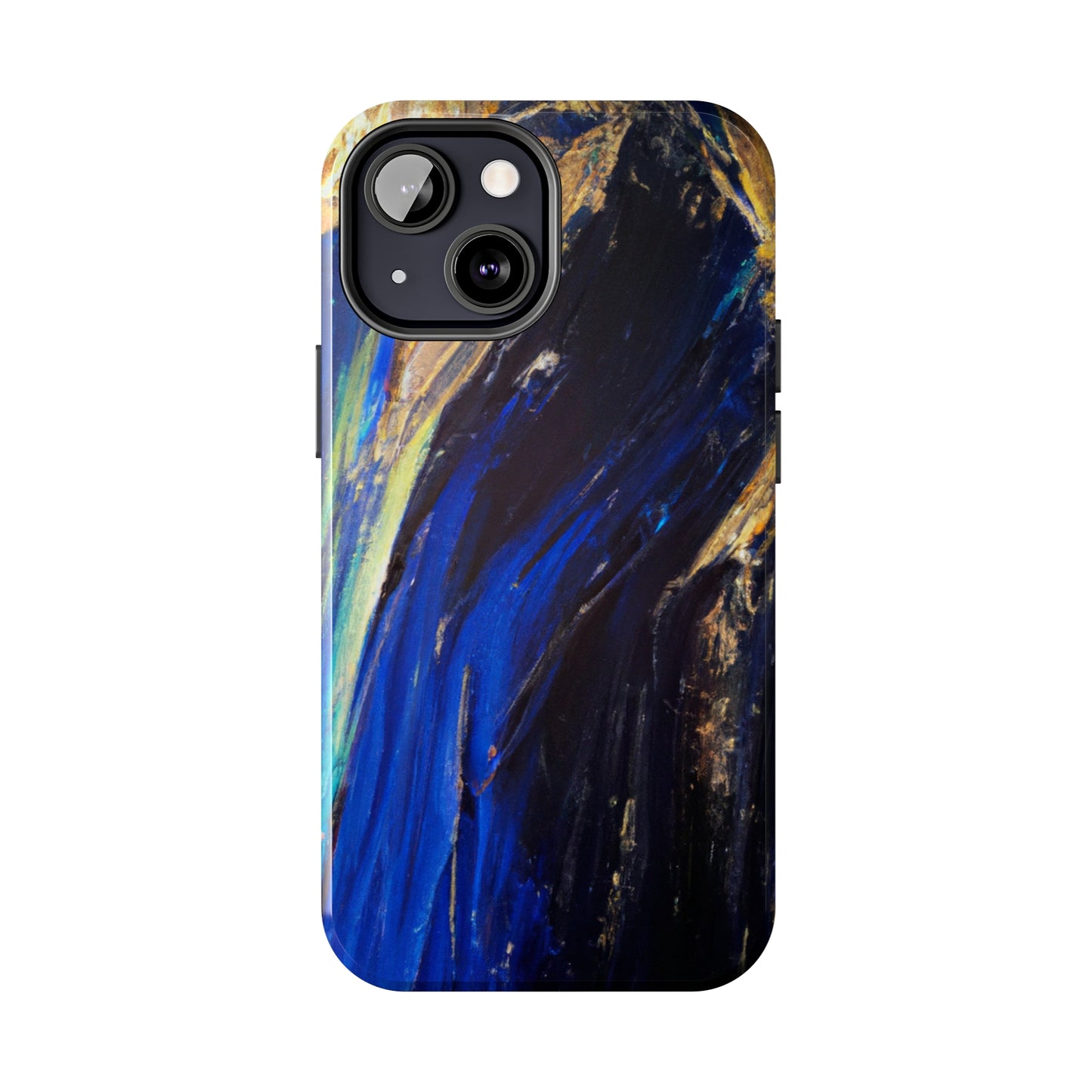 Tough Case-Mate iPhone Case Ft. Acrylic Blue Gold