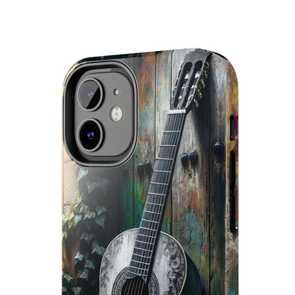 ToughDrop Apple iPhone Case Ft. Greyscale Guitar