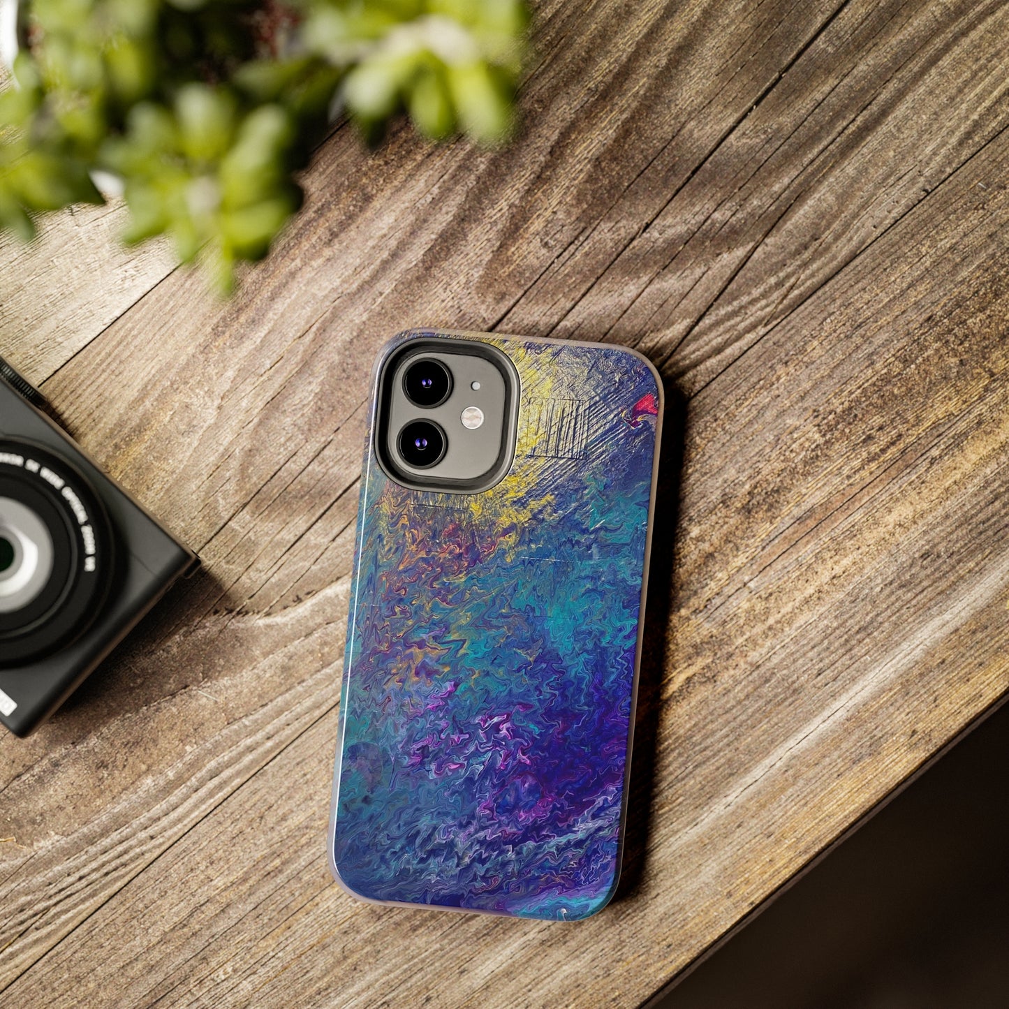 Tough Case-Mate iPhone Cases Ft. Abstract Blue Waterfall