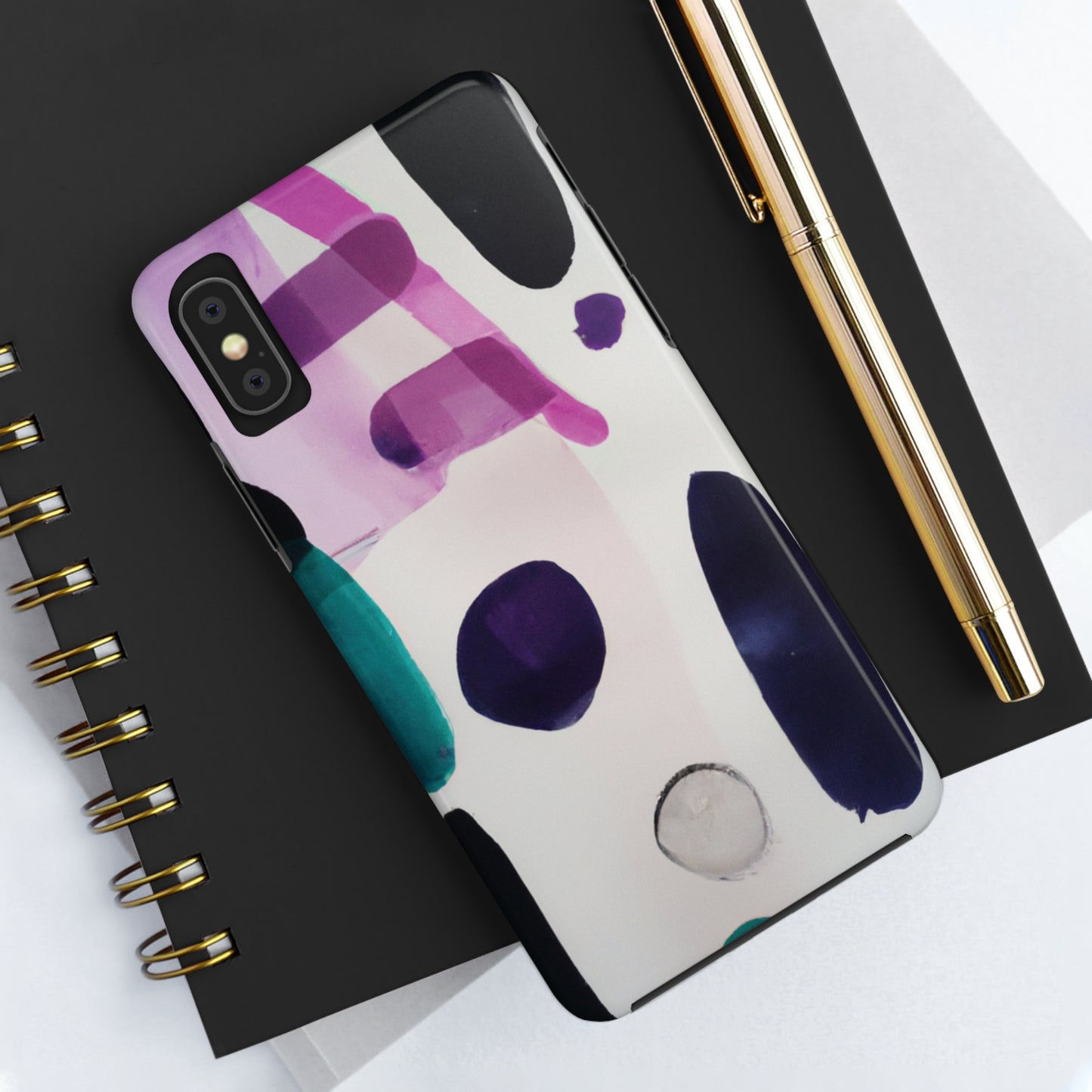 Strong Apple iPhone Case Ft. Abstract Cowprint