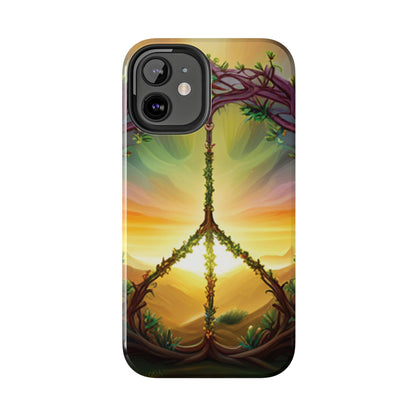 Strong Apple iPhone Case Ft. Peace Sign (Choose Peace)