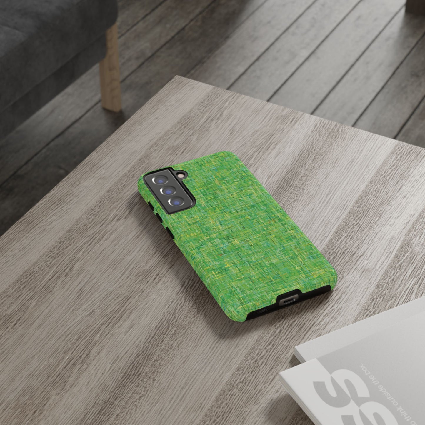 Tough Phone Case Ft. Acrylic Linear Green