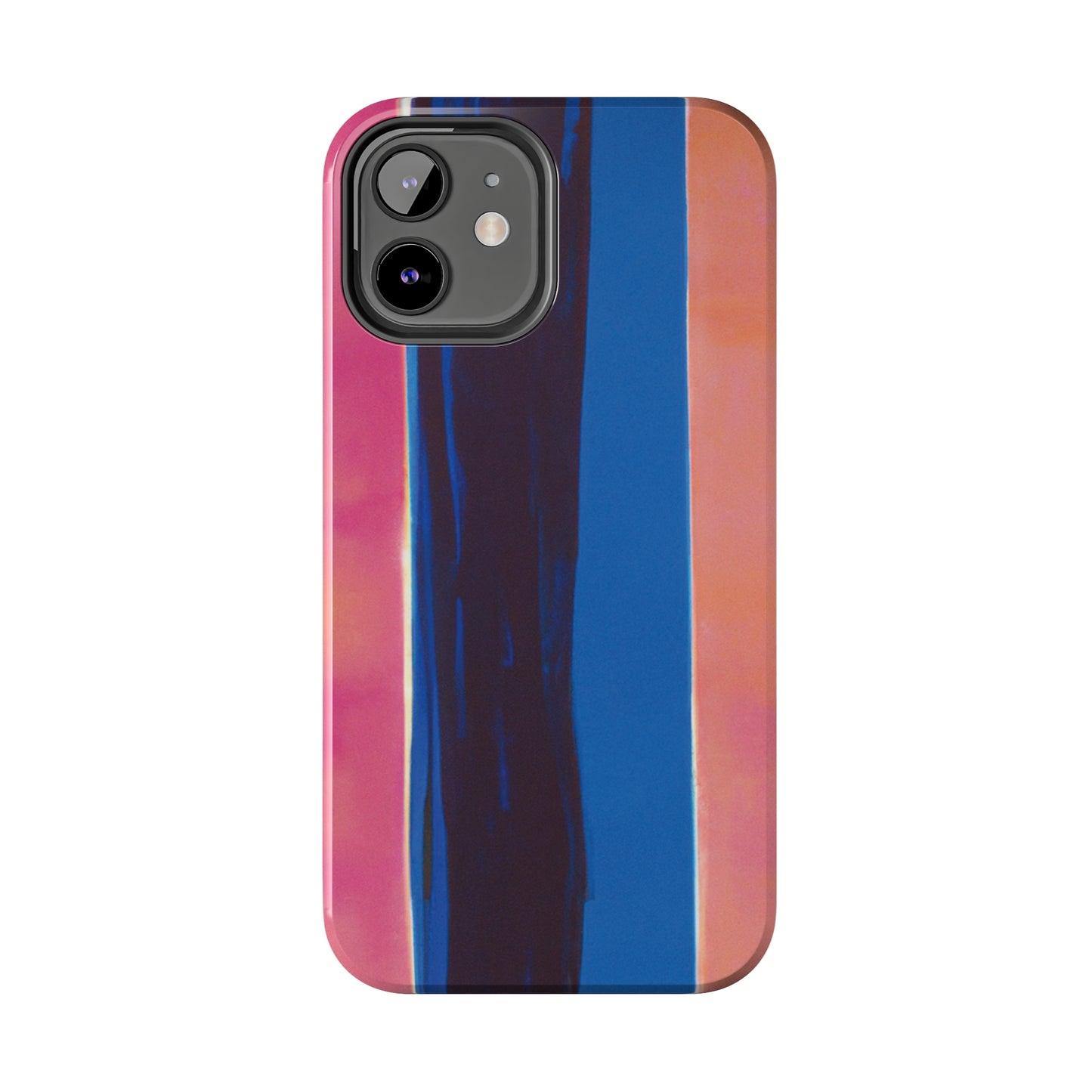 Strong Apple iPhone Case Ft. Minimal Blue Pink