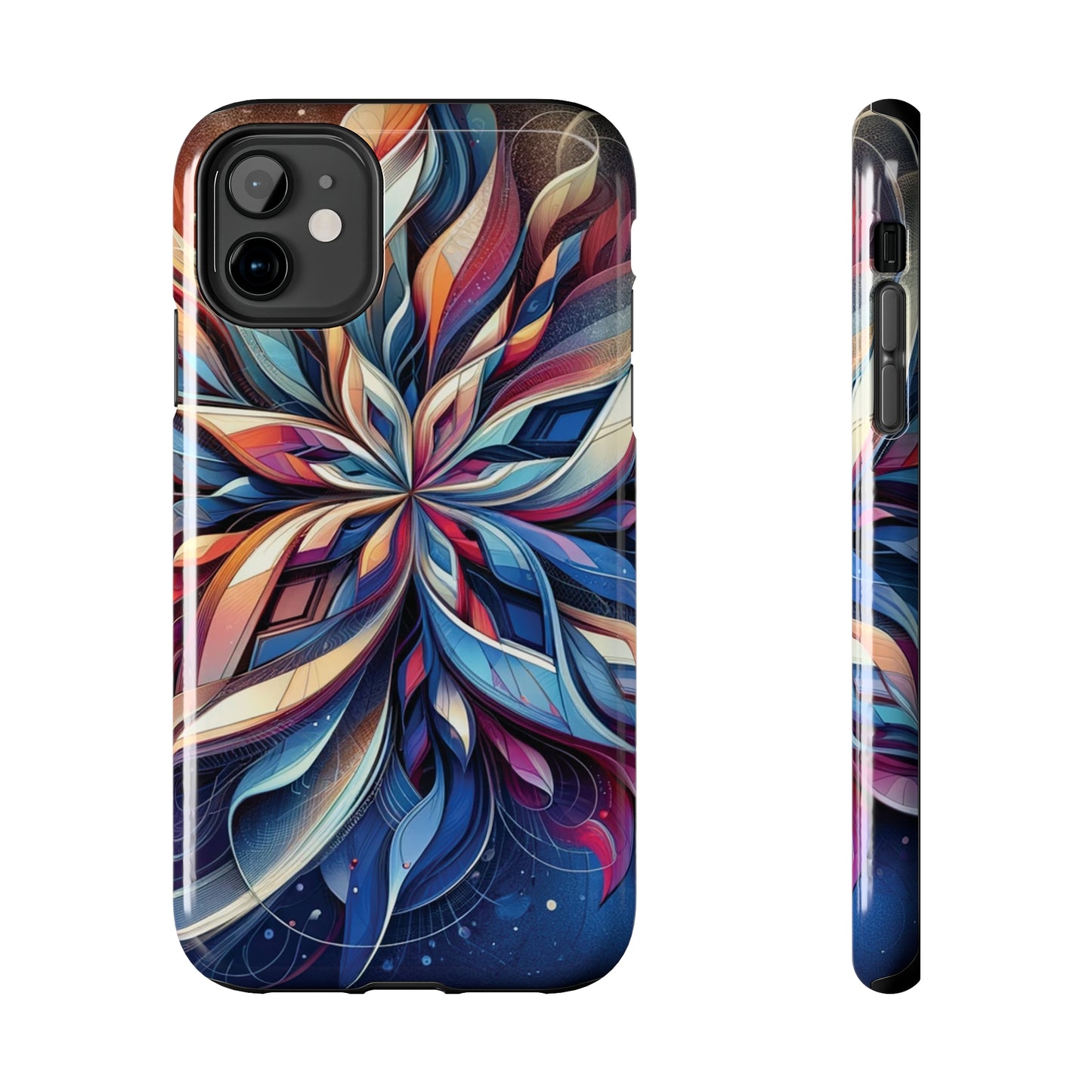 ToughDrop Apple iPhone Case Ft. Abstract Snowflake