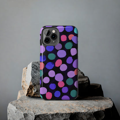 Tough Case-Mate iPhone Case Ft. Purple Dots