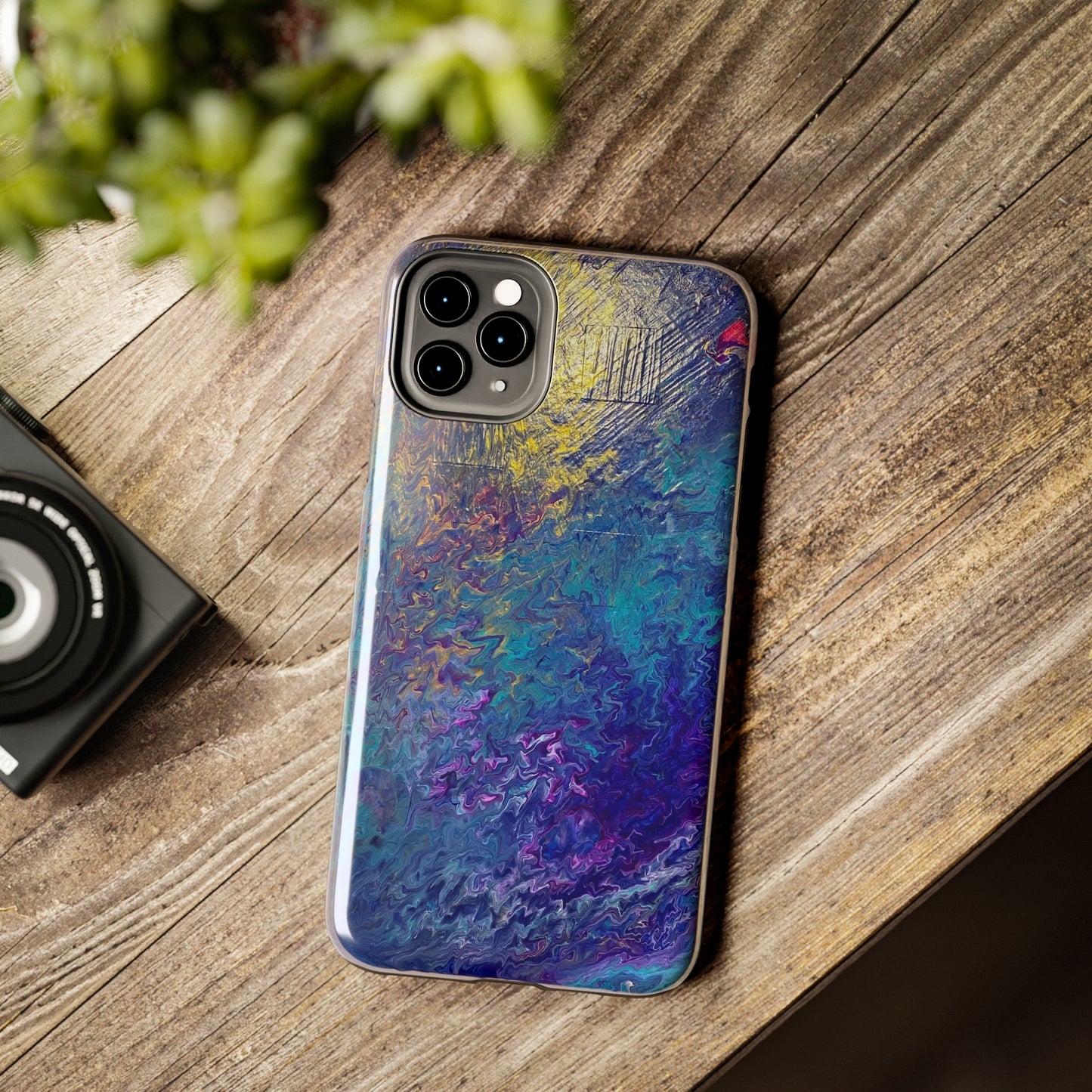 Tough Case-Mate iPhone Cases Ft. Abstract Blue Waterfall