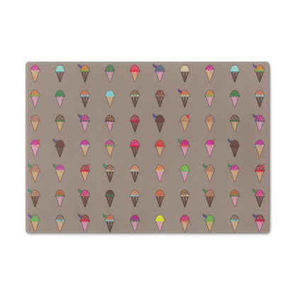 Non-Slip Glass Cutting Board Featuring Pixel Cones