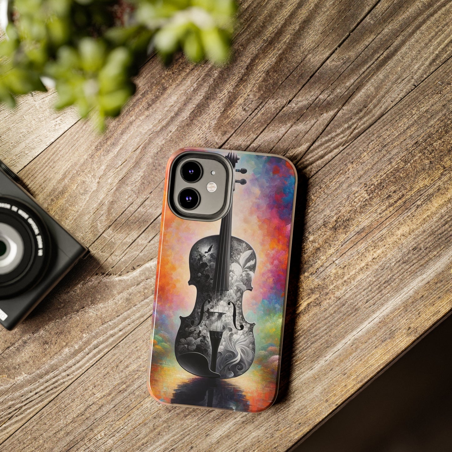 ToughDrop Apple iPhone Case Ft. Greyscale Violin