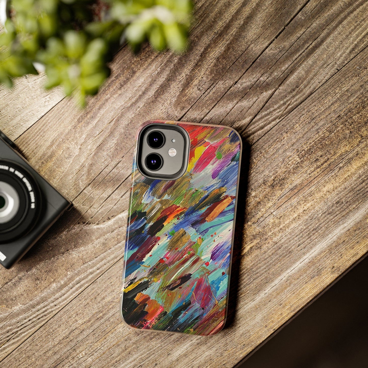 Tough Case-Mate iPhone Case Ft. Abstract Acrylic Feathers