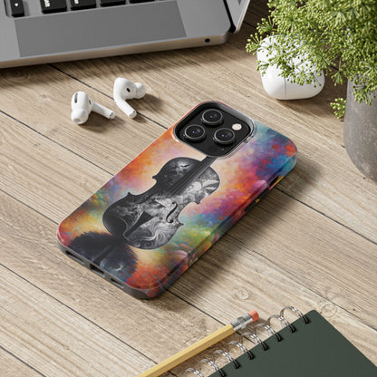 ToughDrop Apple iPhone Case Ft. Greyscale Violin