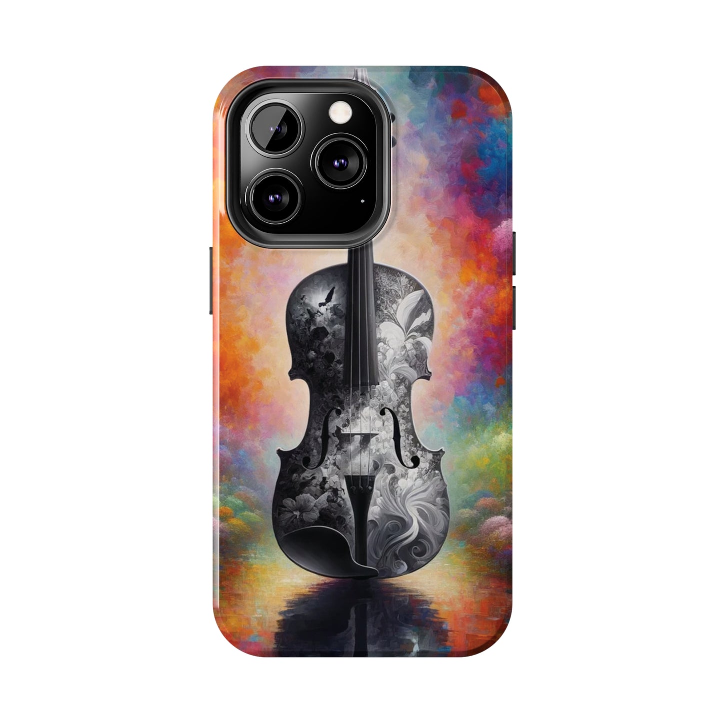 ToughDrop Apple iPhone Case Ft. Greyscale Violin