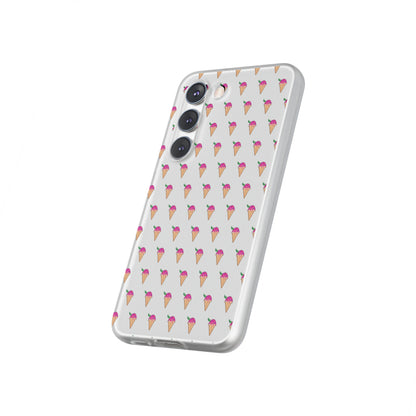 Clear, Flexible iPhone and Samsung Cases Ft. Pixel Cone