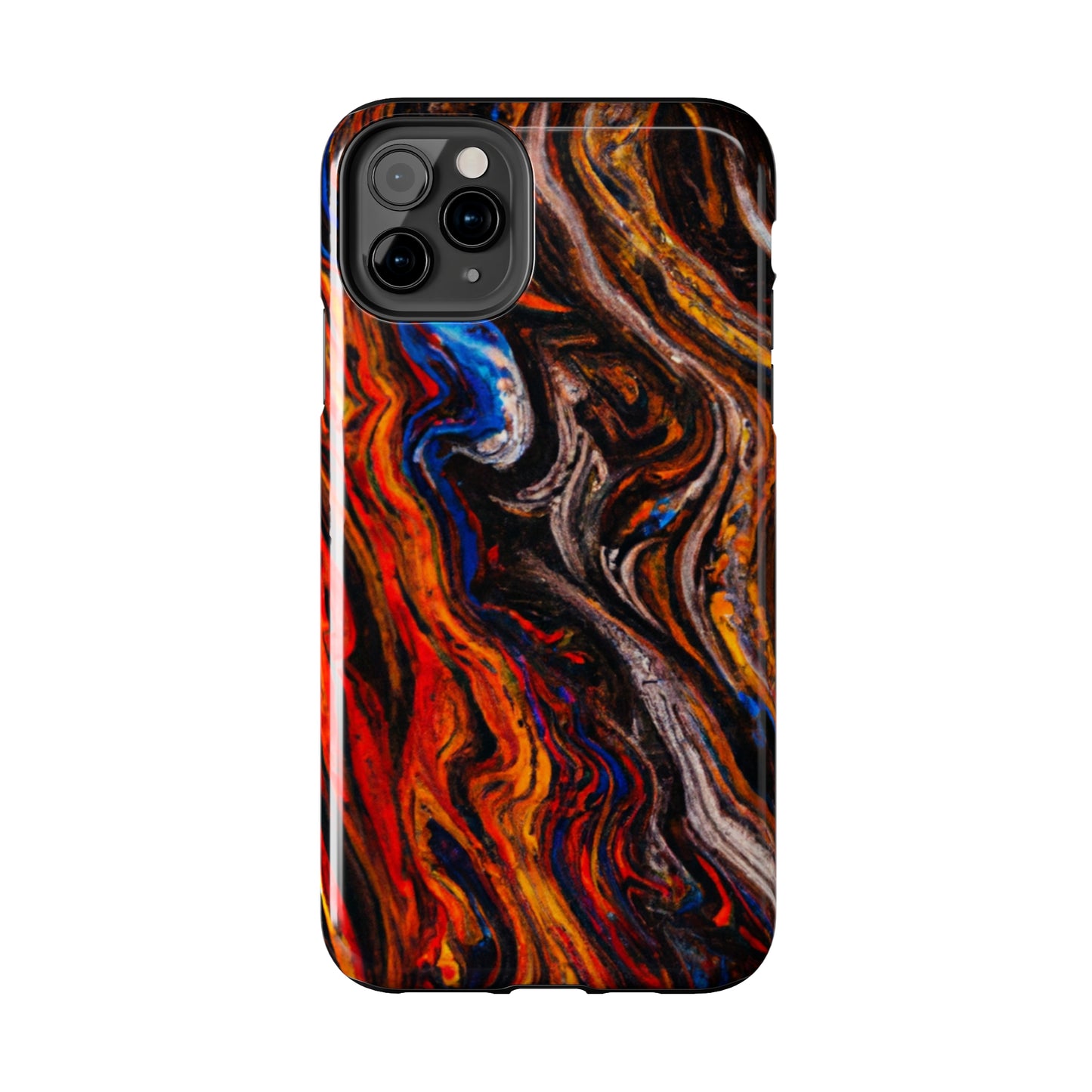 Tough Apple iPhone Case Ft. Abstract Petrified Wood