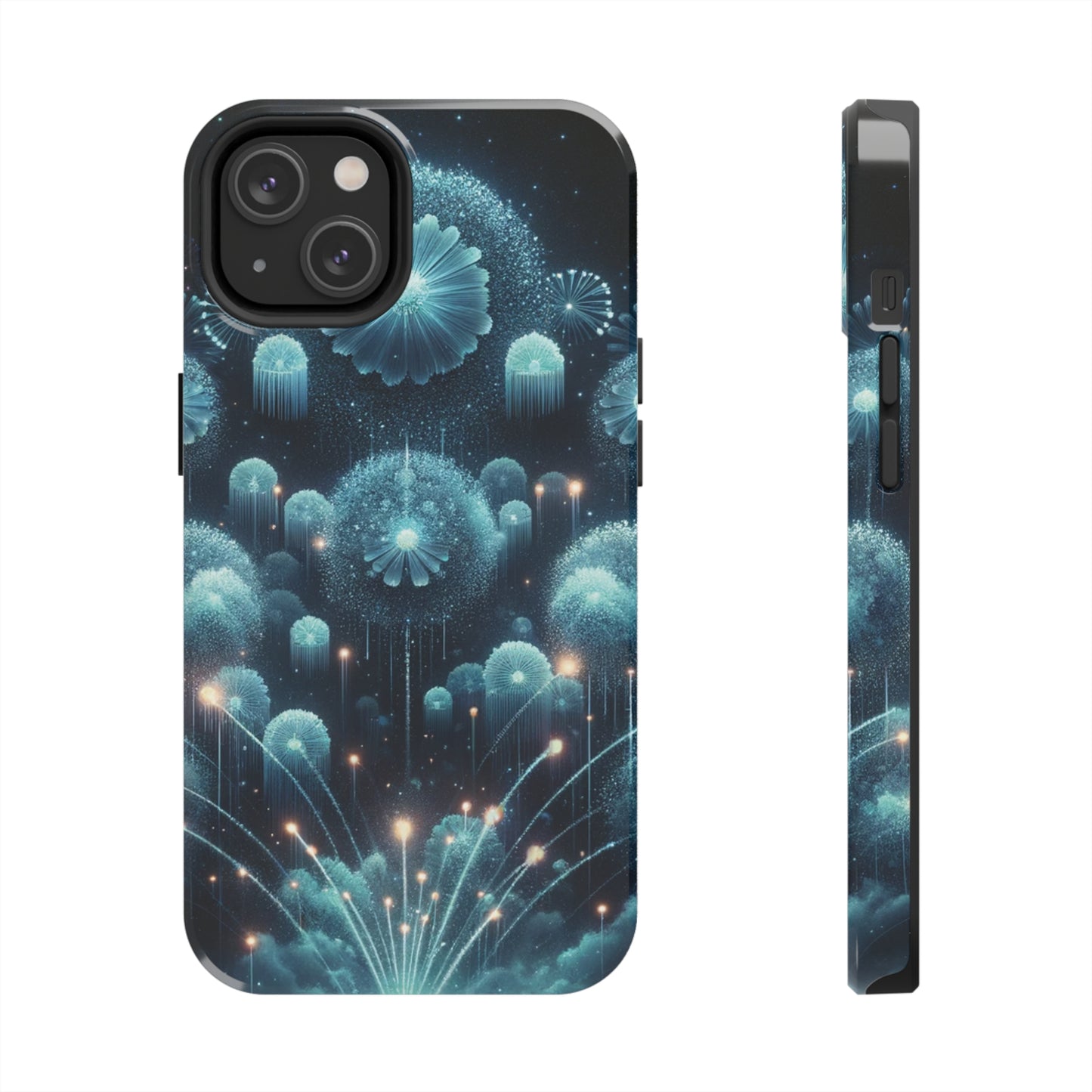 ToughDrop Apple iPhone Case Ft. Blue Dot New Year Fireworks